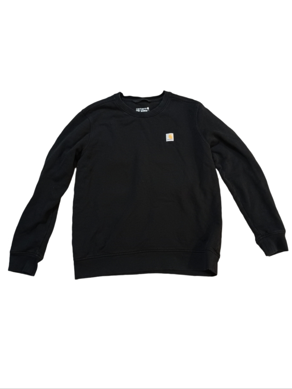 Carhartt Black Crewneck Sweatshirt with Logo Patch